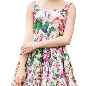 NWT Burryco Pink Silk Floral Dress